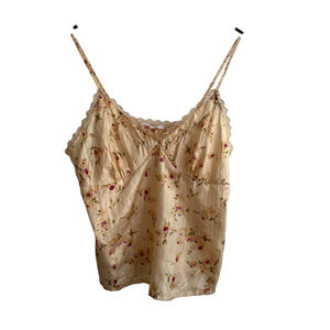 Smart Set Floral Y2K Shiny Slip Top Sz Medium New with Tags